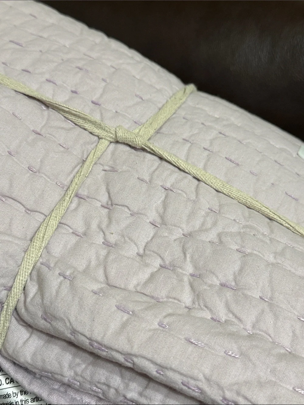 NWOT European Double Sided Full/Queen Quilt Set in Orchid - Retail $190